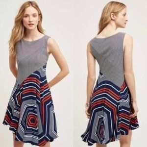 Anthropologie Maeve Asymmetrical Cameron Dress